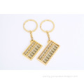 Fashion gold abacus key chain for children's